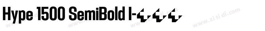 Hype 1500 SemiBold I字体转换 Hype 1500 SemiBold I字体转换